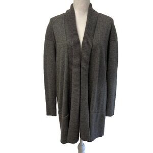 Vince Cardigan Sweater Jumper Womens Small Gray Mid Length Oversize Comfort‎